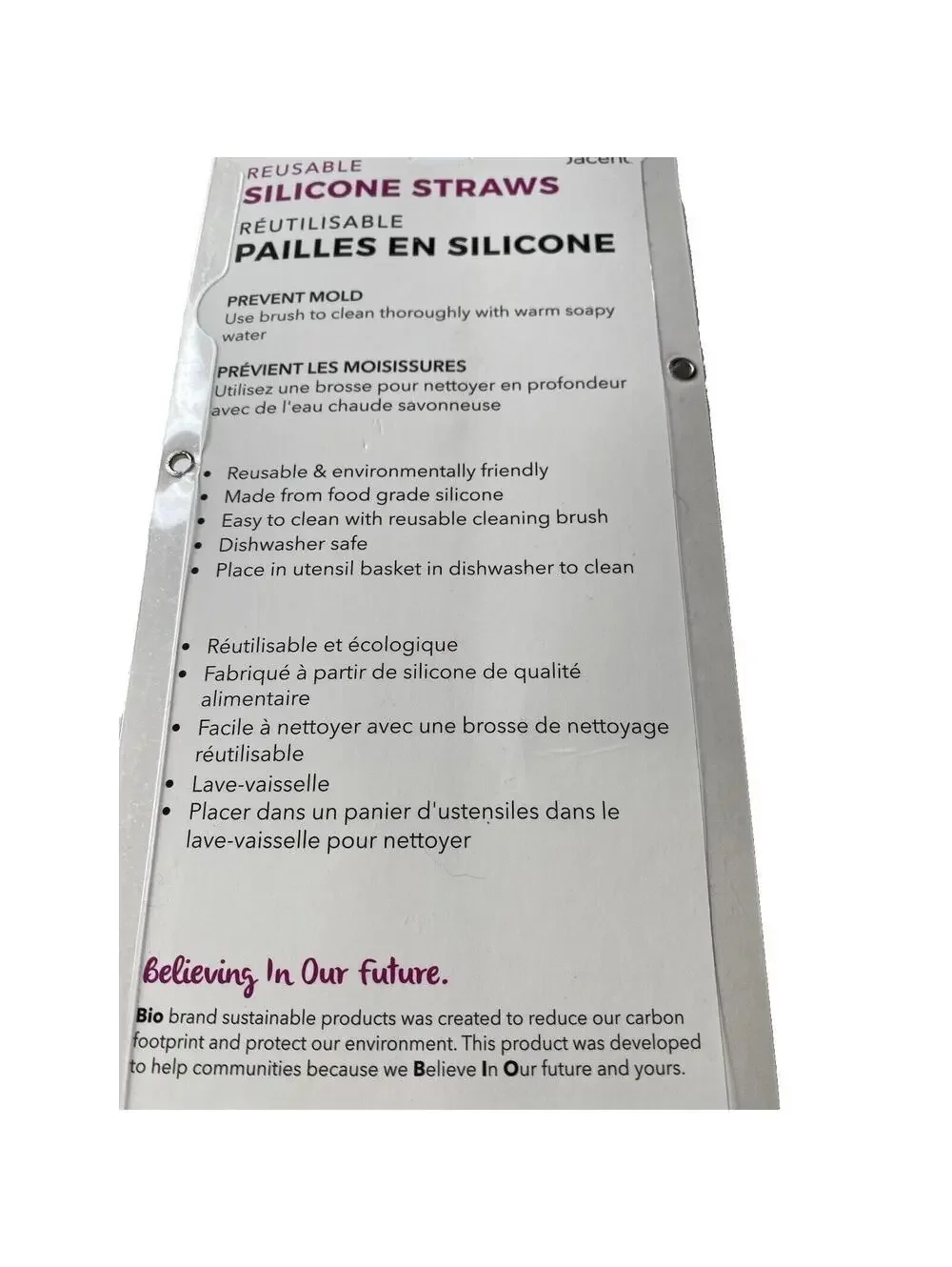 Reusable Silicone Straws w/ Cleaning Spoolie Brush Eco Friendly Drink Accessory